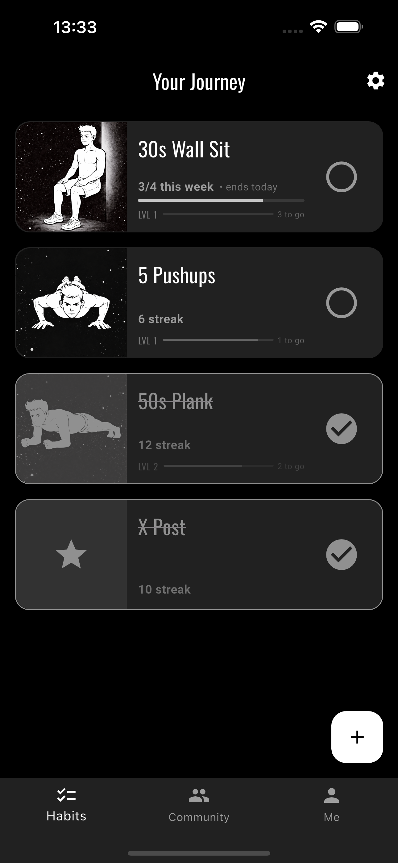 Your habit dashboard
