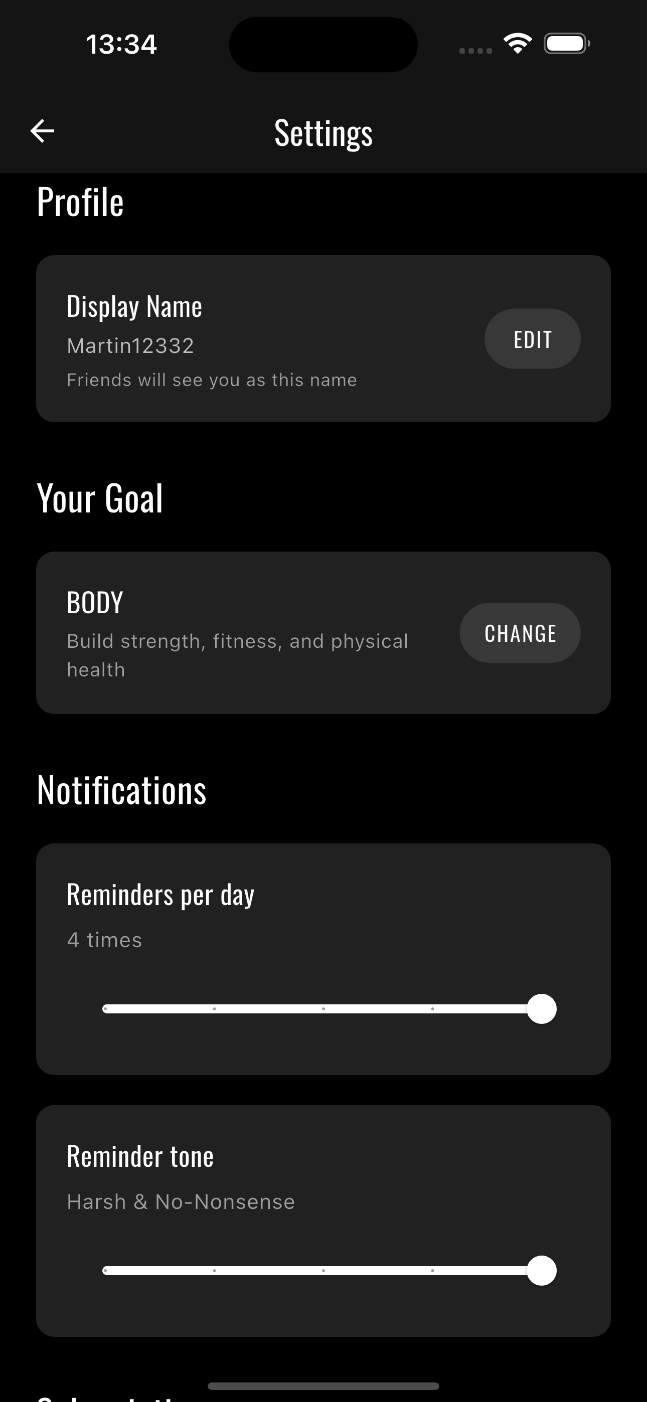 Settings and customization